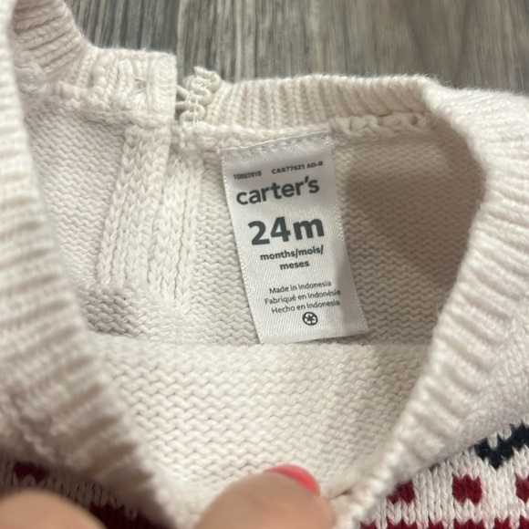Carters Knit Christmas Sweater - Picture 2 of 5